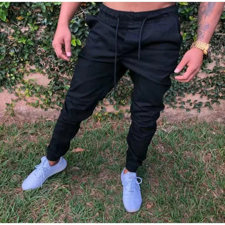 Calça SAINT Slim Masculina de Sarja com Elástico