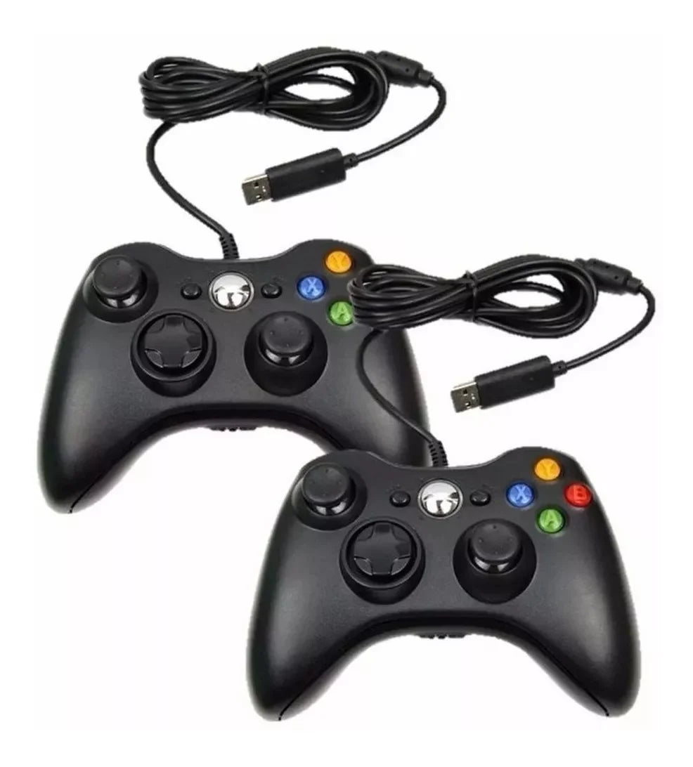 Controle De Xbox 360 Com Fio Para Video Game e PC/ Fat E Pc