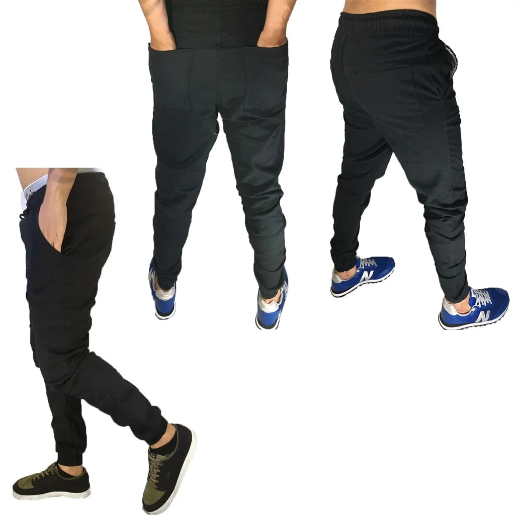 Calça SAINT Slim Masculina de Sarja com Elástico