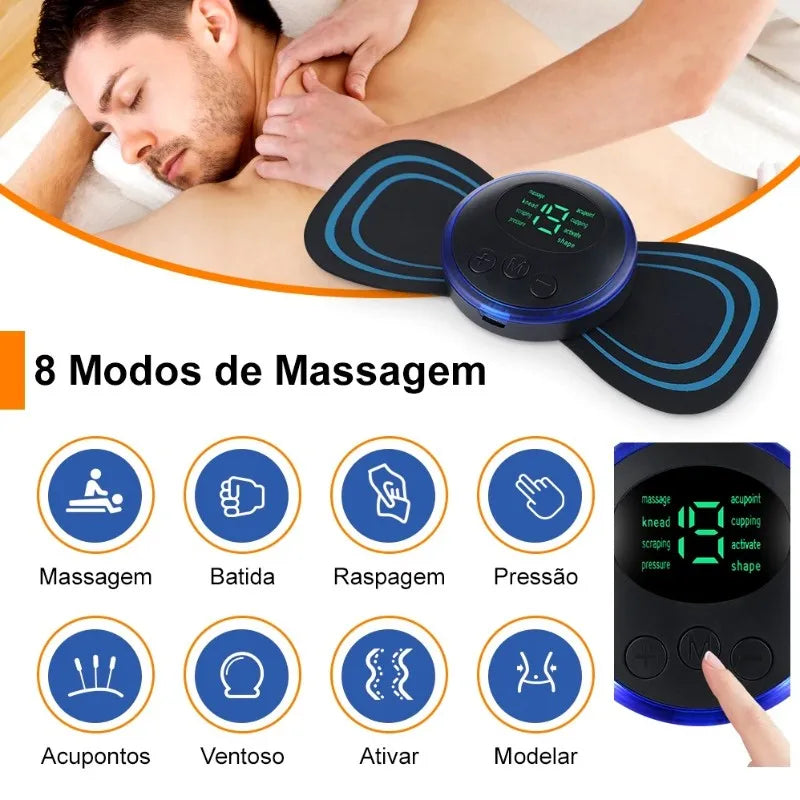 Massageador Portátil EMS para Dor Cervical
