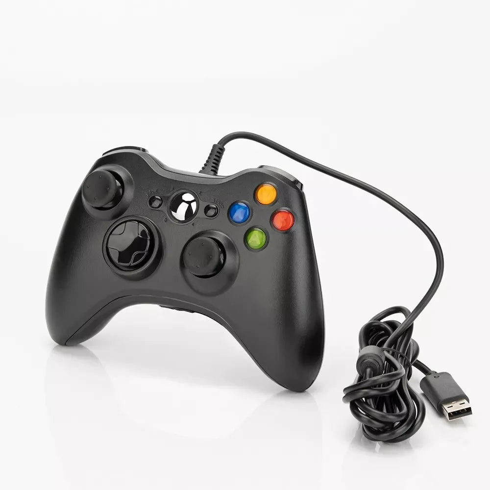 Controle De Xbox 360 Com Fio Para Video Game e PC/ Fat E Pc