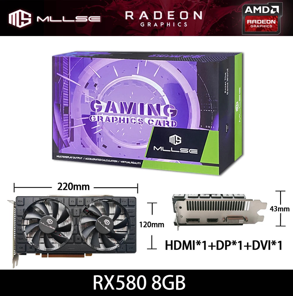 Radeon RX 580 8GB  GDDR5