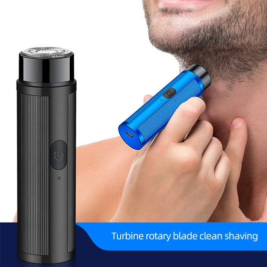 Mini Aparador de Barba Elétrico Recarregável para Homens