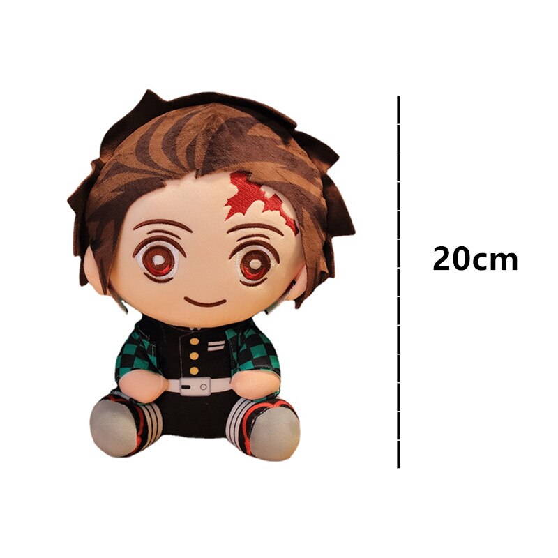 Brinquedos do Anime Demon Slayer Kimetsu No Yaiba - Conjunto de Bonecos de 20cm