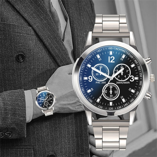 Relógio Masculino Elegante Stainless Steel